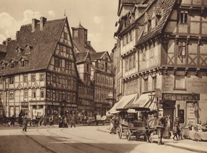 Marktstrasse, Hannover (foto en blanco y negro)