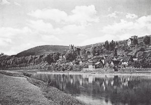 Neckarsteinach, Hesse, Alemania (foto b/n) de German Photographer