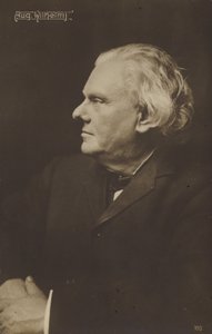 Retrato de August Wilhelm Bach (foto en blanco y negro) de German Photographer