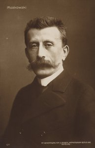 Retrato de Moritz Moszkowski (foto en blanco y negro) de German Photographer