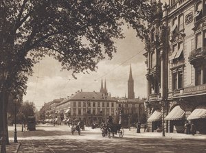 Wiesbaden, Wilhelmstrasse (foto b/n) de German Photographer