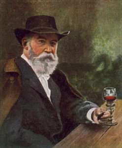 Wilhelm Busch, artista, caricaturista y poeta alemán (foto en color)