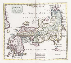 Un mapa de Japón, 1769 de German School