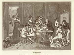 Un serrallo parisino (litografía) de German School