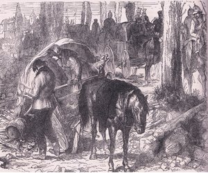 Una avería, Historia de la guerra entre Francia y Alemania de Cassell, publicada por Cassell and Company Limited, c.1890 de German School