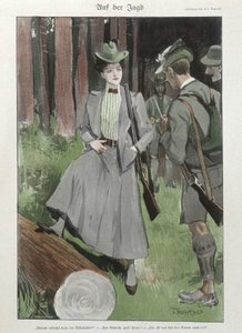 Una mujer en la caza de tiro - doc. alemán de German School