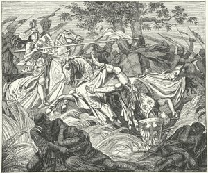 Adolfo de Alemania cae en la Batalla de Göllheim