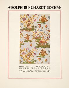 Anuncio de Adolph Burchardt Soehne, de Styl, pub.1922 (impresión en pochoir)