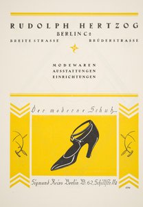 Anuncio de zapatos Rudolph Hertzog, de Styl, pub.1922