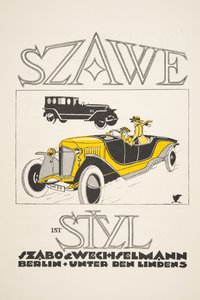 Anuncio para Szawe (Szabo & Wechselmann), de Styl, pub.1922 de German School