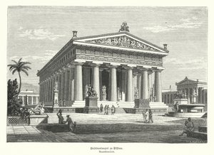 Templo griego antiguo de Hera, Paestum, Italia, anteriormente mal atribuido a Poseidón de German School