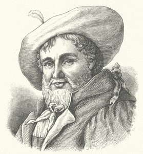 Andreas Hofer, líder de la Rebelión del Tirol contra la ocupación francesa durante la Guerra de la Quinta Coalición (grabado) de German School