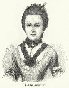 Anna Katharina Schoenkopf (1746-1810), inspiración para los poemas de amor Annettenlieder del autor alemán Johann Wolfgang Goethe de German School