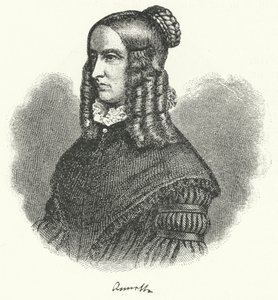 Annette von Droste-Hülshoff, escritora y compositora alemana (grabado) de German School