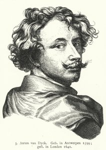 Anthony van Dyck, artista barroco flamenco (grabado) de German School