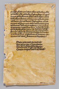 Ars Minor de Aelius Donatus, impreso por Konrad Dinckmut, Ulm, c.1476-80