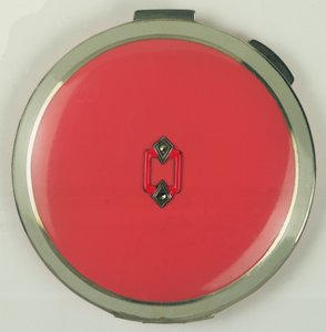 Compacto de polvo Art Deco, hecho por Rowenta, 1950s