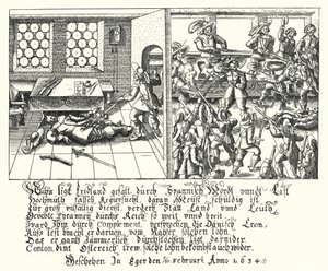 Asesinato de Albrecht von Wallenstein de German School
