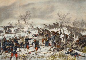Batalla antes de Le Mans-Champagne, Guerra Franco-Prusiana, 11 de enero de 1871 de German School