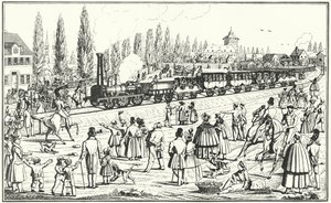 Ferrocarril Bávaro Ludwig entre Núremberg y Fürth de German School