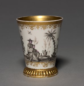 Vaso, fábrica de porcelana de Meissen, Alemania, antes de 1720 de German School