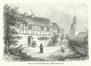 Lugar de nacimiento del poeta alemán Gottfried August Bürger, Molmerswende