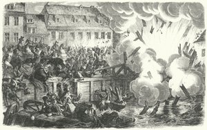 Voladura del Puente Elster, Batalla de Leipzig de German School
