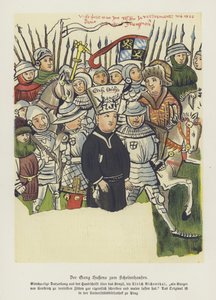 Reformador cristiano bohemio Jan Hus siendo llevado a su ejecución, Constanza, 6 de julio de 1415 de German School