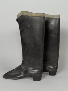 Botas, 3º Húsares de von Zieten, usadas por SAR El Duque de Connaught, antes de 1914 de German School