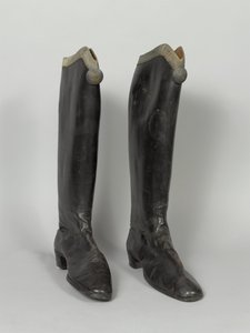 Botas, 3er von Zieten Húsares, usadas por HRH El Duque de Connaught, antes de 1914 de German School