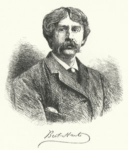 Bret Harte, escritor de cuentos cortos y poeta estadounidense (grabado)