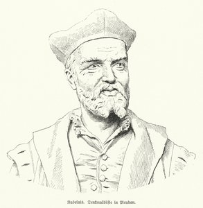 Busto del autor francés François Rabelais en Meudon, Francia de German School