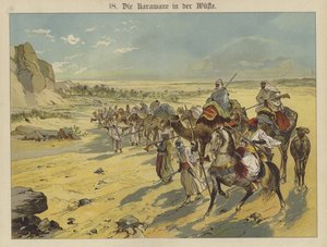 Caravana en el desierto árabe de German School