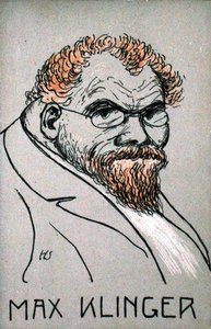 Caricatura de Max Klinger (1857-1920)