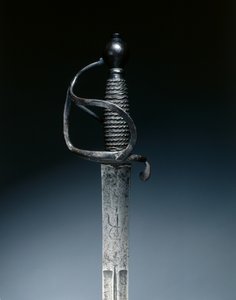 Espada de caballería, c.1700-1730 (acero, empuñadura de alambre) de German School