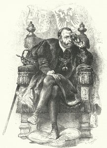 Carlos V, emperador del Sacro Imperio Romano Germánico (grabado) de German School
