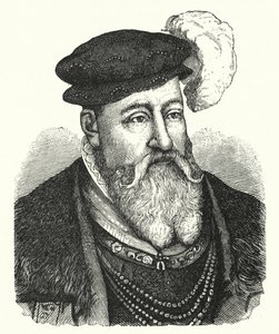 Cristián III, Rey de Dinamarca y Noruega (grabado) de German School