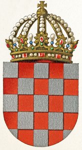 Escudo de armas de Croacia, c.1898