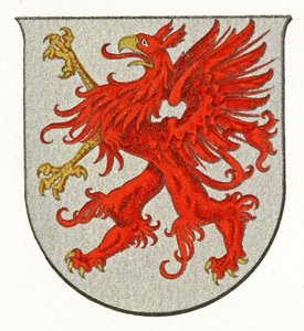 Escudo de armas de Pomerania, c.1898 de German School