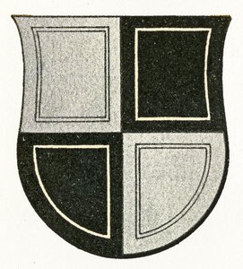 Escudo de armas de Zollern (Hechingen), c.1898
