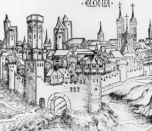 Colonia, xilografía, Alemania