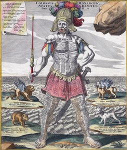 Rey colosal a caballo de su imperio, c.1750 de German School