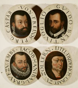 Comandantes de la Guerra de los Treinta Años, Caspar von Freindsperg, Guido Bentivoglio, Jacob Hanibal Conde Embs ... de German School