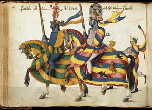 Concursantes equipados para un torneo, c.1640 de German School