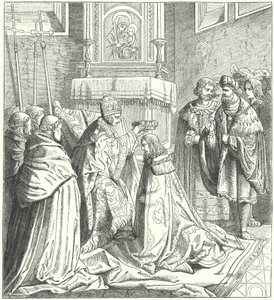 Coronación del emperador del Sacro Imperio Romano Germánico Federico III de German School