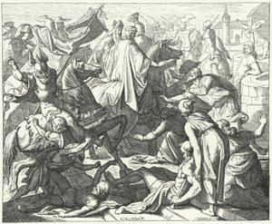 Procesión de coronación del Emperador del Sacro Imperio Romano Germánico Conrado II de German School