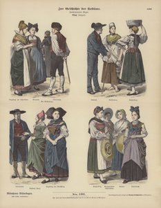 Trajes de Alsacia de German School