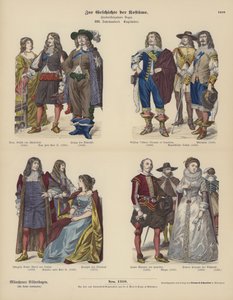 Trajes de la nobleza inglesa de German School