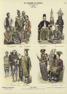 Trajes de Indonesia, 1880 de German School
