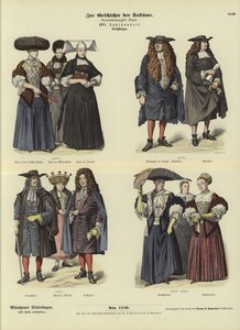 Trajes de Estrasburgo, siglo XVII de German School